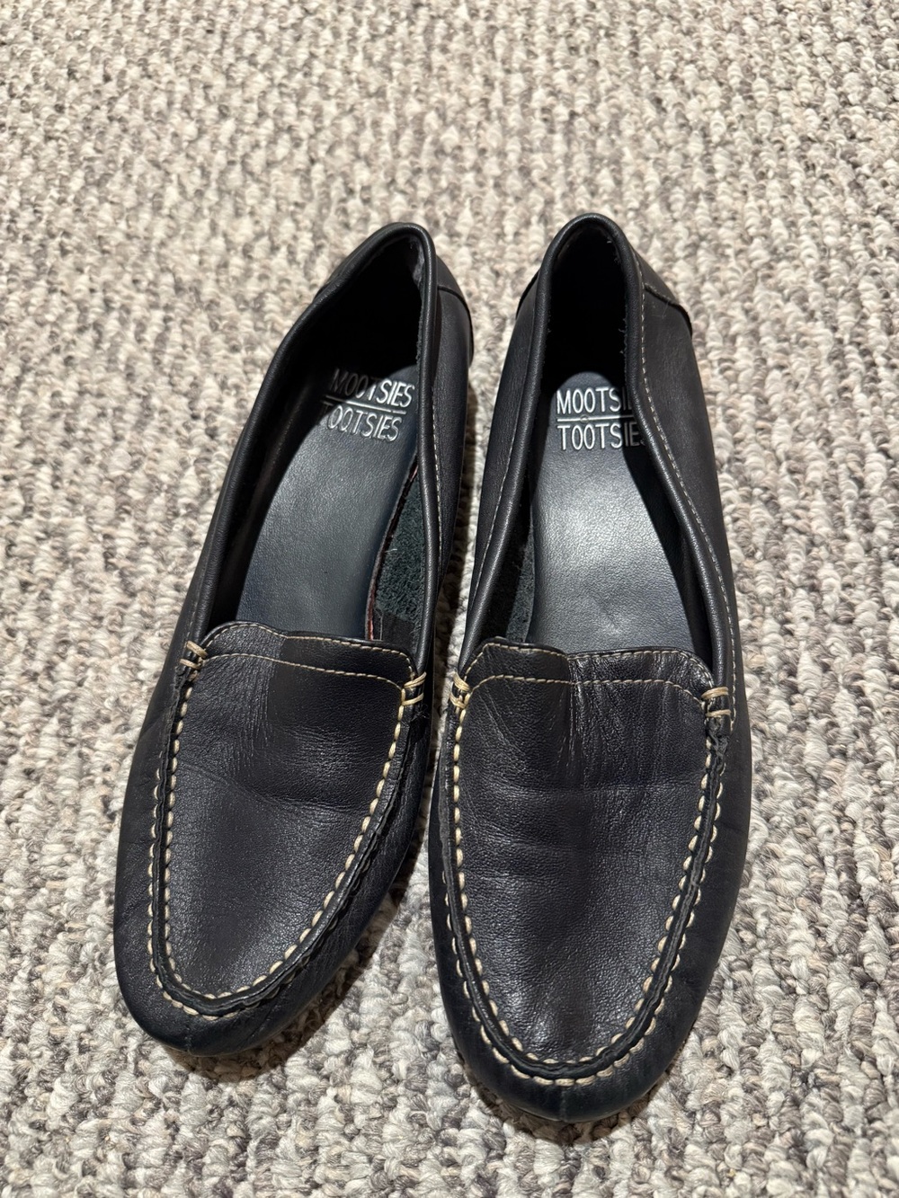 mootsies tootsies maggie loafers black leather
